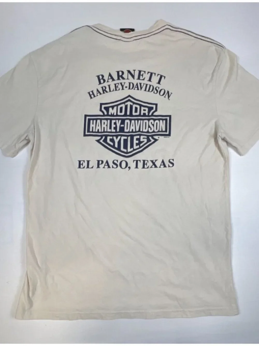Vintage Harley-Davidson T-Shirt Men Medium Barnett Eagle Graphic White - Picture 2 of 7